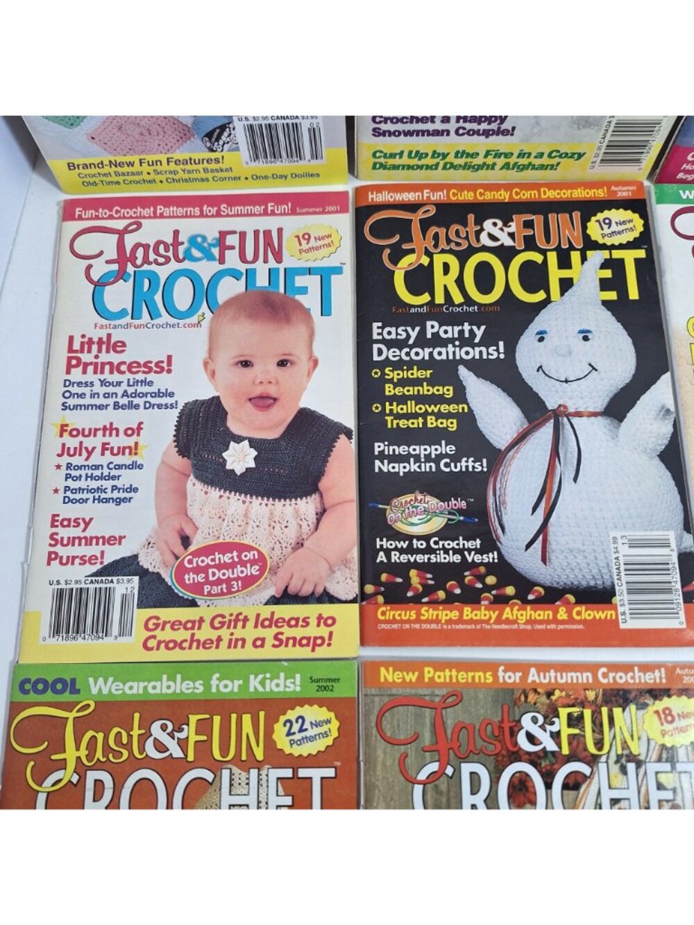 Fast & Fun Crochet 2000- 2002 Magazine Lot Seasonal Patterns Holiday Projects - Picture 4 of 13